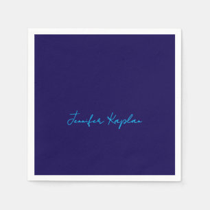 Classical Handwriting Minimalist Professional Napkin