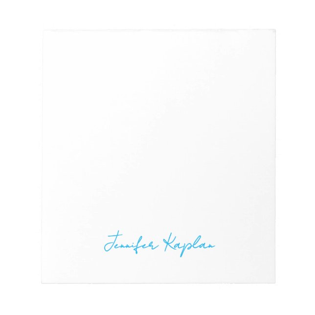 Classical Handwriting Minimalist Professional Notepad (Front)