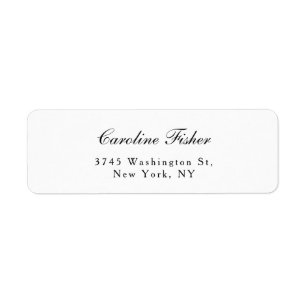 Classical Handwriting Plain Simple White