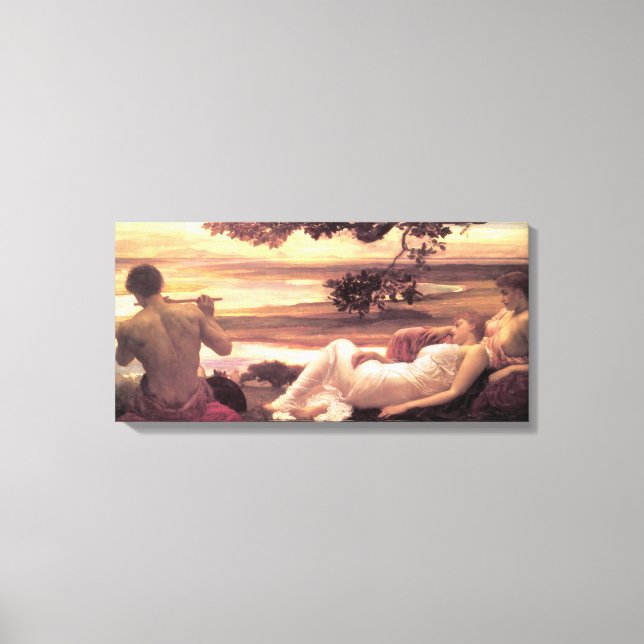 Classical Idyll (by Frederic Leighton) Canvas Print (Front)