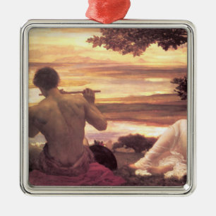 Classical Idyll (by Frederic Leighton) Metal Ornament