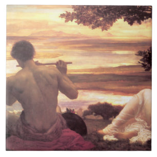 Classical Idyll (by Frederic Leighton) Tile