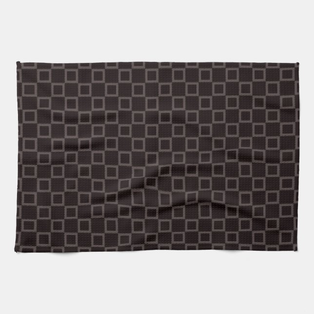 Classical Kitchen towel with brown Abstract Design (Horizontal)