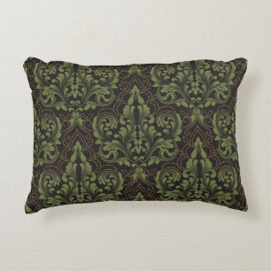 Classical luxury old fashioned damask ornament accent pillow