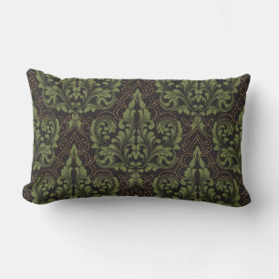 Classical luxury old fashioned damask ornament lumbar pillow