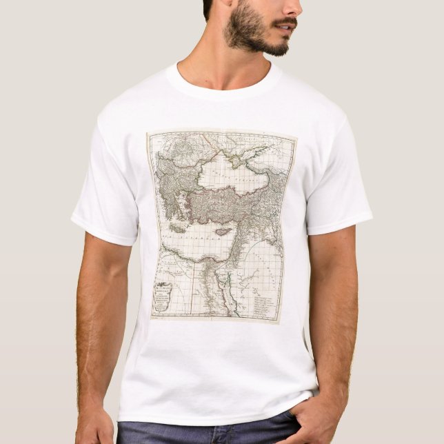 Classical Map of Rome T-Shirt (Front)