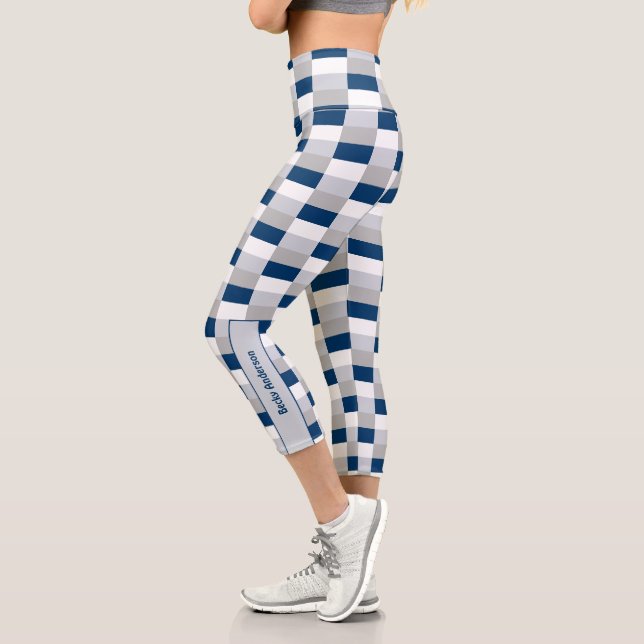 Classical Medical Colour Combination Capri Leggings (Left)