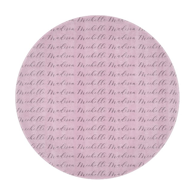 Classical Minimalist Name Handwriting Cutting Board (Front)