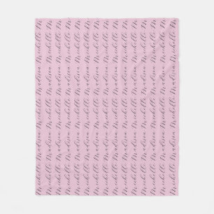Classical Minimalist Name Handwriting Fleece Blanket