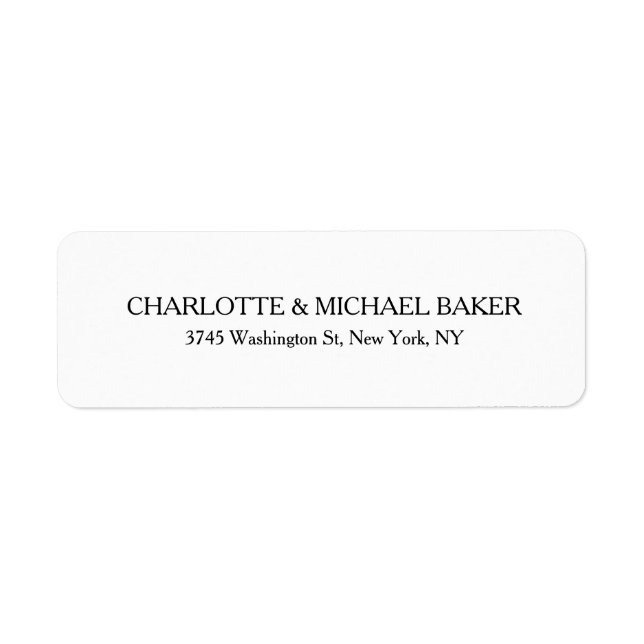 Classical Minimalist Plain Modern Family Name (Front)