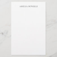 Classical Minimalist Professional Plain Add Name