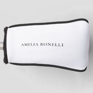 Classical Minimalist Professional Plain Golf Head Cover