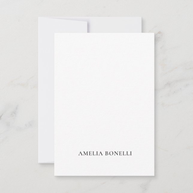 Classical Minimalist Professional Plain RSVP Card (Front)