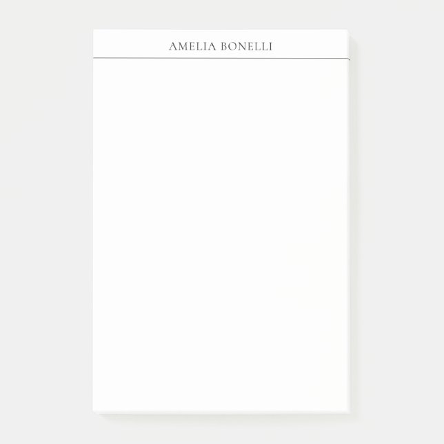 Classical Minimalist Professional Post-it Notes (Front)