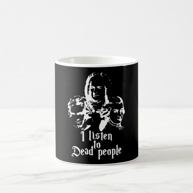 Classical Music Beethoven Bach Mozart Coffee Mug (Center)
