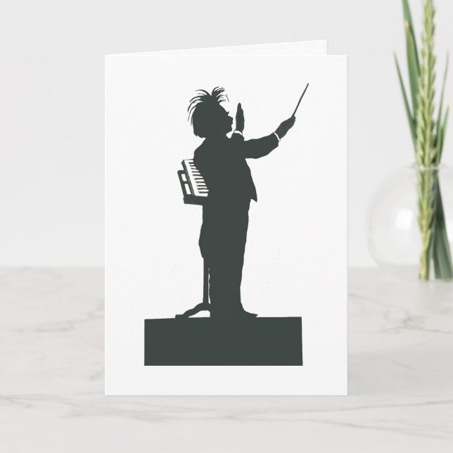 Classical Music Composer Conductor Graduation Card (Front)