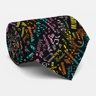 Classical Music Composers Notation Symbol Rainbow Tie