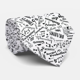 Classical Music Composers Notation Symbol White Tie