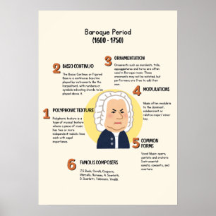 Classical Music in Baroque Period Poster