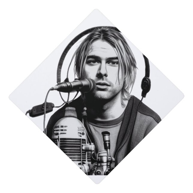 Classical Nirvana The End of Music Graduation Cap Topper (Front)