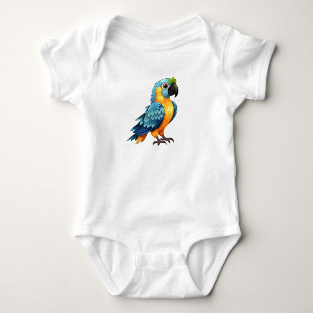 Classical Parrot Baby Bodysuit (Front)