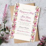 Classical Pearl Swan Floral Frame Engagement Party Invitation<br><div class="desc">Beautiful Invitation to celebrate Special occasions and festivals comes with digital and E-invitation as per your request. We would love to replicate our designs to make multiple products like rsvp cards, labels envelopes, and more. Customization is available for ready to print on request at info@shamaurcreatif@gmail.com Look Forward to hearing from...</div>