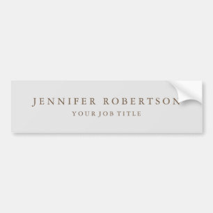 Classical Personalized Customized Bumper Sticker