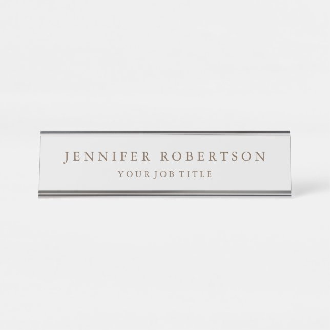 Classical Personalized Customized Desk Name Plate (Front)