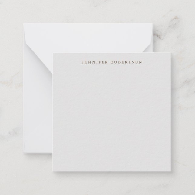 Classical Personalized Customized Minimalist Card (Front)