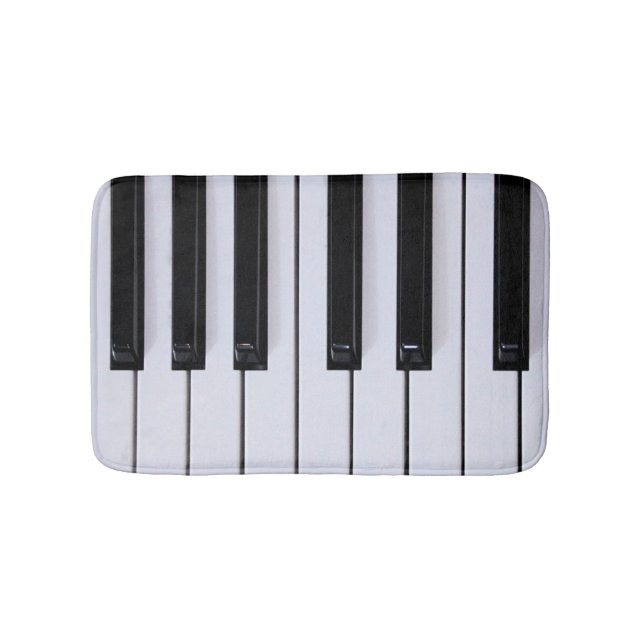 Classical Piano Keys Bath Mat (Front)