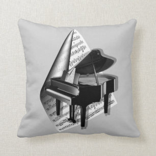 Classical Piano Throw Pillow