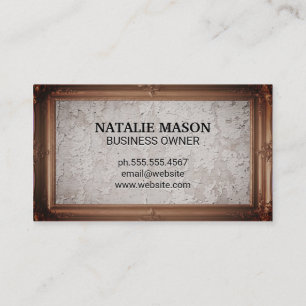 Classical Picture Frame Grunge Wall Texture Business Card