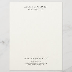 Classical Plain Attractive Stylish Business Letterhead