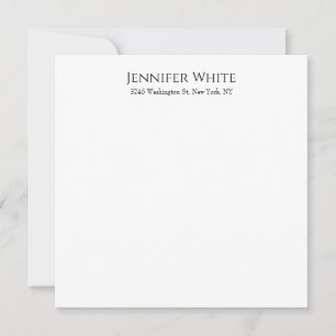 Classical Plain Elegant Black & White Minimalist