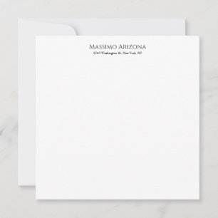 Classical Plain Elegant Black & White Minimalist