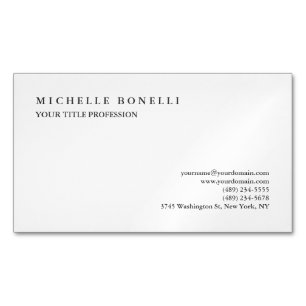 Classical Plain Professional Simple Magnetic Business Card