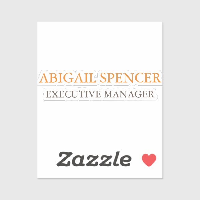 Classical Plain Simple Black White Professional (Sheet)