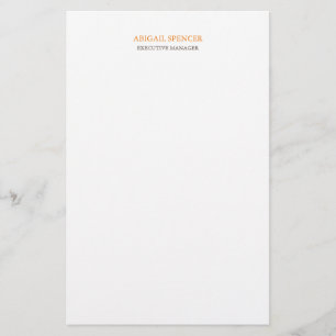 Classical Plain Simple Clean Professional Business Stationery