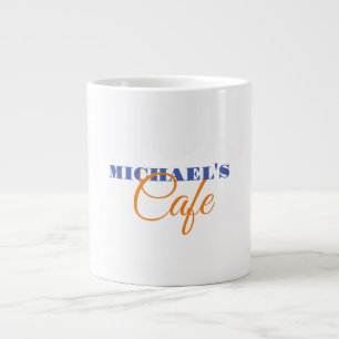 Classical Plain Simple Clean Professional Name Large Coffee Mug