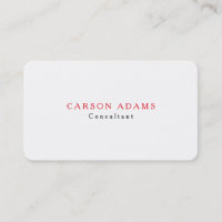 Classical Plain White Professional Creation