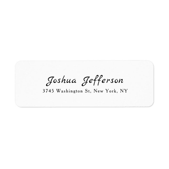 Classical Professional Creative Plain Black White (Front)