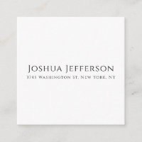 Classical Professional Creative Plain Black White