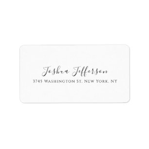 Classical Professional Creative Plain Black White Label