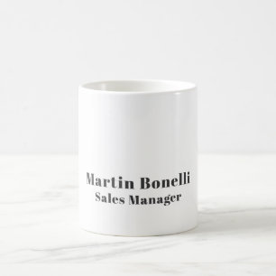 Classical Professional Own Name Information Simple Coffee Mug