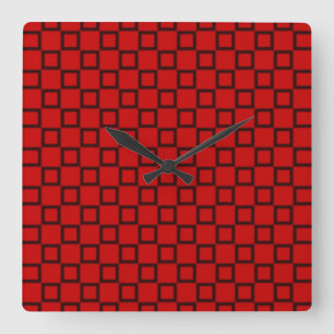 Classical red and black Wall Clock