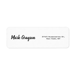 Classical Retro Stylish Handwritten Plain Elegant
