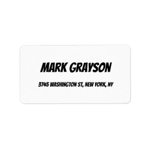 Classical Retro Stylish Plain Elegant Label