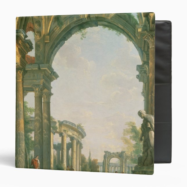 Classical ruins, 18th century binder (Front/Inside)
