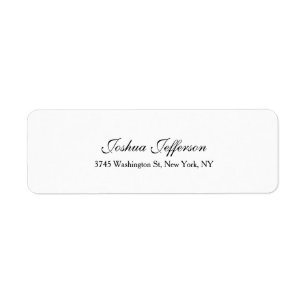 Classical Script Creative Plain Black & White