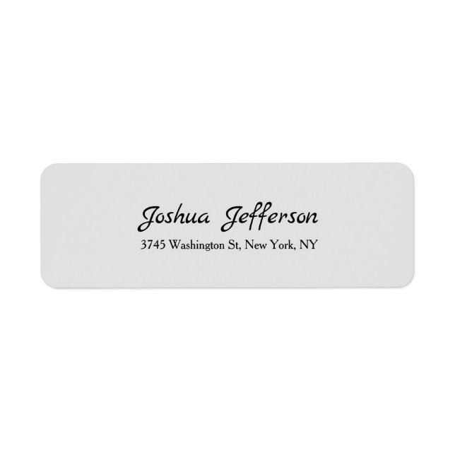 Classical Script Creative Plain Grey (Front)